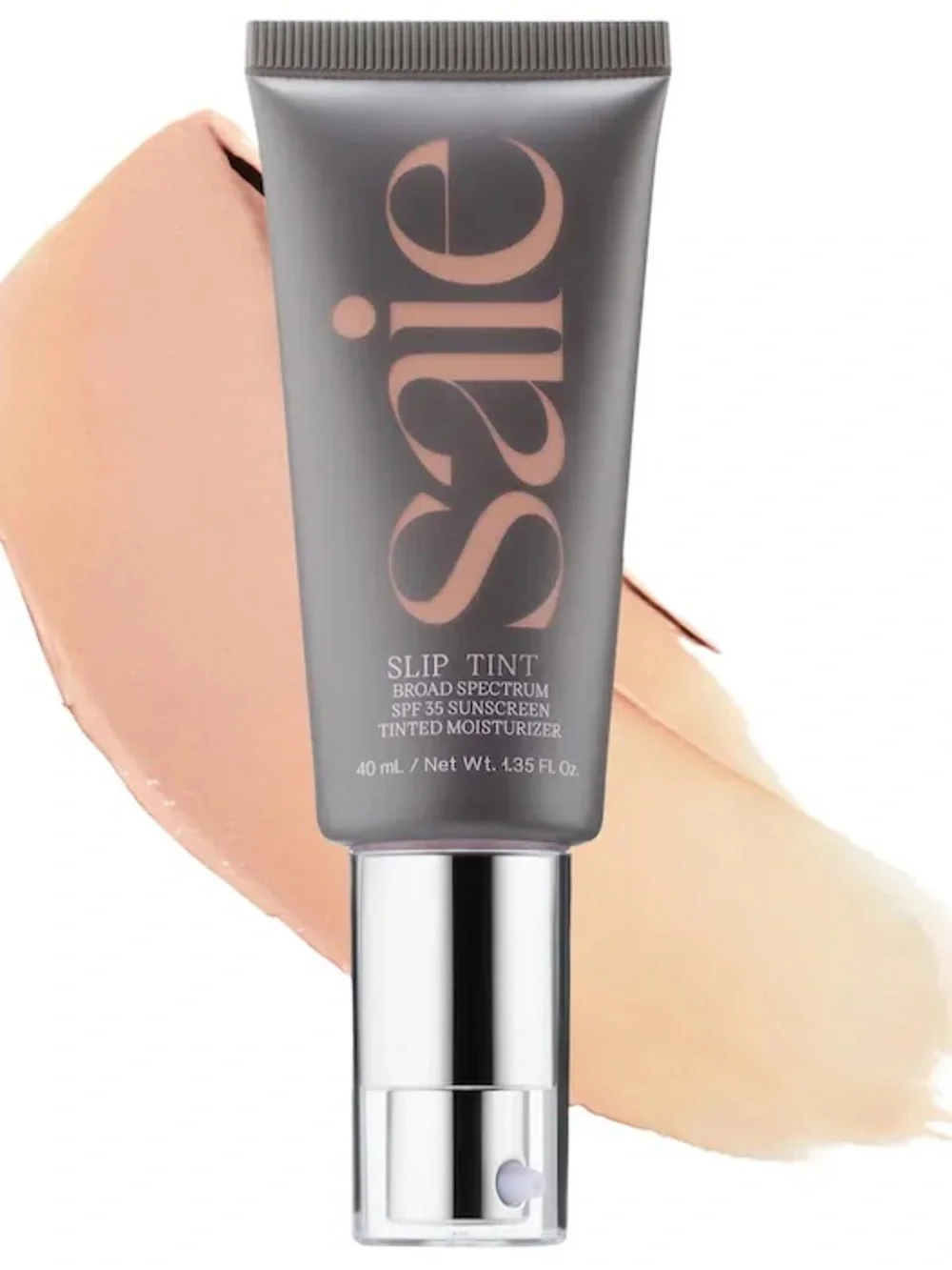 New Saie Slip Tint Lightweight Tinted Moisturizer with Mineral Zinc SPF 35 One